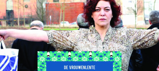 vrouw met winkeltassen